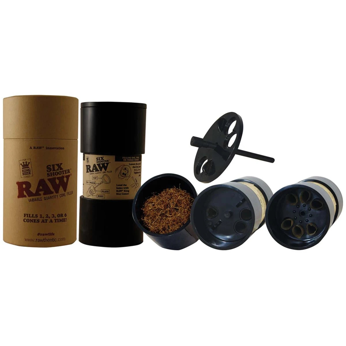 RAW x Six Shooter 6er Cone Filler King Size