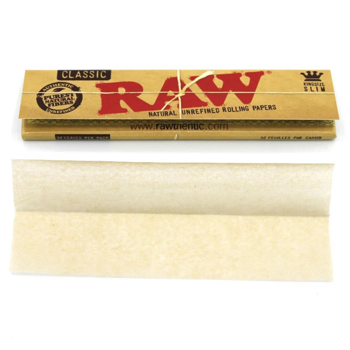 RAW Classic King Size Slim Papers á 32 Blatt