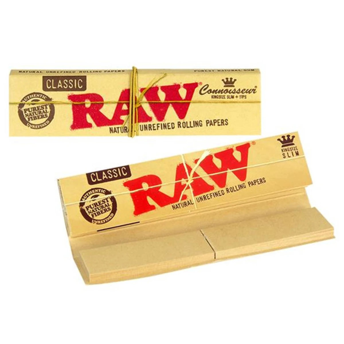 RAW Classic King Size Slim Papers + Tips á 32 Blatt