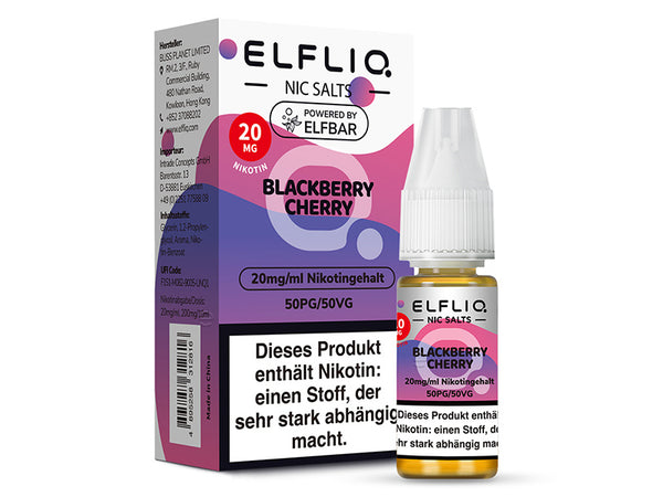 ELFBAR ELFLIQ - Blackberry Cherry - 20mg/ml - 10 ml - 2er Set