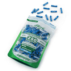 PURIZE Aktivkohlefilter XTRA Slim 6 mm - 250 Stück - Blau