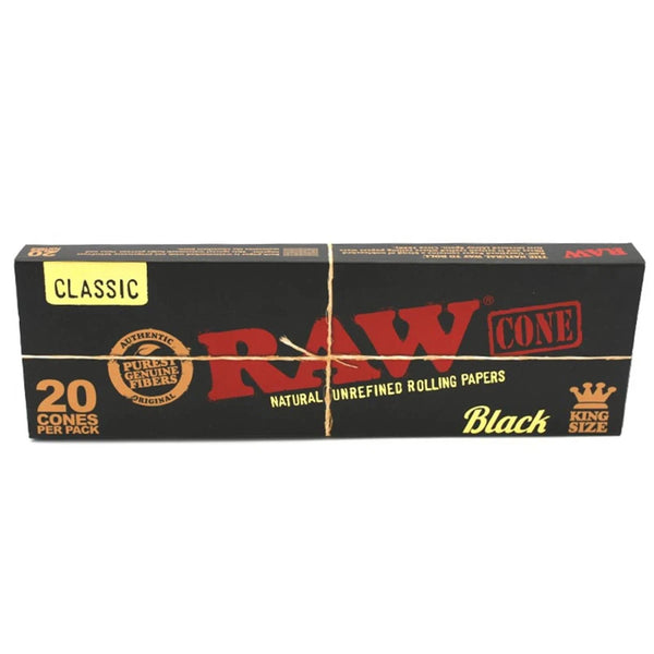 RAW Black - PreRolled Cones KS - 20er Pack