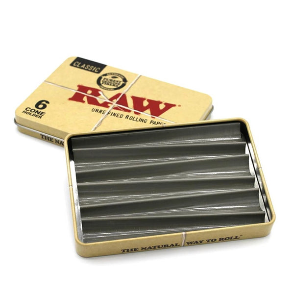RAW Tin Case für 6 Cones King Size (Joint Dose)